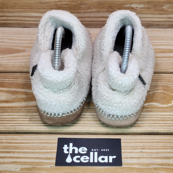 LLBean Little Girls 3-4 Slippers Slip On Ivory Fleece Ankle Bootie Slipper Shoes - Picture 4 of 8